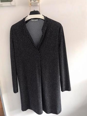 Hele mooie zwarte Mango Jurk met witte stipjes maat XL beschikbaar voor biedingen