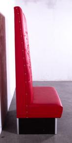 Wandbank rood 103cm (4stuks), Gebruikt, Minder dan 75 cm, Luxe, Tweepersoons