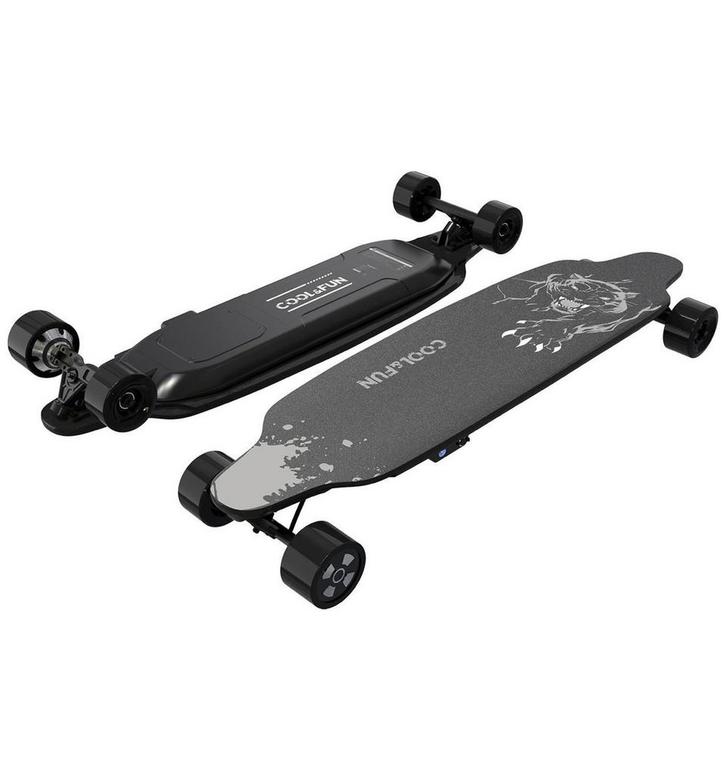 Cool&Fun Elektrisch Skateboard, Sport en Fitness, Skateboarden, Gebruikt, Skateboard, Longboard, Ophalen