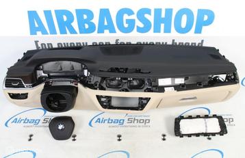 Airbag set - Dashboard leer beige stiksel HUD BMW 7 G11 G12 beschikbaar voor biedingen