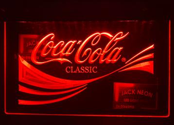 Led Lichtbord COCA COLA 3d neon look 