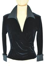 Tadashi Shoji fluweel jasje, overslag top, Mt. M, Maat 38/40 (M), Verzenden, Zo goed als nieuw, Jasje