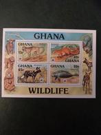 Wwf Ghana blok 71 Dieten 1977 postfris mi 20 eu, Ophalen of Verzenden, Dier of Natuur
