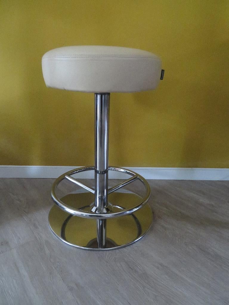 Vintage JOHANSON DESIGN uit Zweden KRUK chroom onderstel, Ophalen