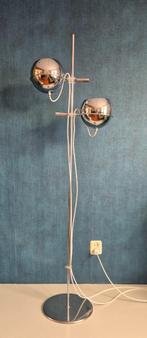 Vintage vloerlamp - Gepo Napoli - Chrome - Jaren 70, -, -, Ophalen of Verzenden, Zo goed als nieuw