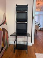 Zwart platenspelermeubel met LP houders - Perfecte staat!, Huis en Inrichting, Ophalen, Minder dan 50 cm, Zo goed als nieuw, Industrieel