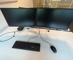 2x 24 inch LG monitor met ophang beugel, Computers en Software, Monitoren, IPS, VGA, Full HD, Ophalen of Verzenden