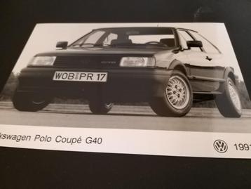1991 Volkswagen polo G40 coupé persfoto IZGST porto 1 EUR 
