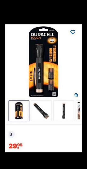 DURACELL TOUGH LED zaklamp  NIEUW beschikbaar voor biedingen