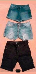 Korte jeans broek 3 stuks, Ophalen of Verzenden, Zo goed als nieuw, Blauw, W30 - W32 (confectie 38/40)