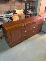 Massief houten Dressoir met Lades en Deuren, Ophalen, Gebruikt, 150 tot 200 cm, Met lade(s)