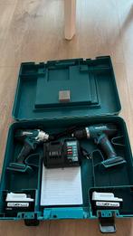 Makita accu boormachine en slagmoersleutel Combiset, Doe-het-zelf en Verbouw, Gereedschap | Boormachines, Ophalen of Verzenden