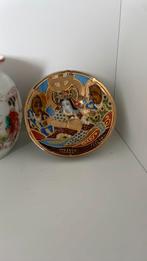 Japan Satsuma Porselein Vaas Schaal Japans Miniatuur, Antiek en Kunst, Ophalen of Verzenden