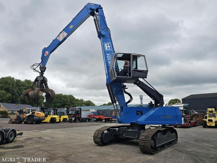 Fuchs RHL350 Omslagkraan Met Verstelbare Rupsen, Zakelijke goederen, Machines en Bouw | Kranen en Graafmachines, Graafmachine