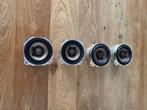 Denon woofertjes 4 stuks, Ophalen, Front, Rear of Stereo speakers, Overige merken