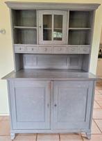 Antieke grene kast, Huis en Inrichting, Kasten | Buffetkasten, Ophalen, 100 tot 150 cm, 200 cm of meer, Zo goed als nieuw