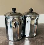 Vintage 50’er jaren voorraadbussen - verchroomd koper, Ophalen