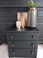 Zwarte Stoer & Sober Ladekast - Gerestyled, Huis en Inrichting, Kasten | Dressoirs, Ophalen, Zo goed als nieuw, 25 tot 50 cm, 50 tot 100 cm