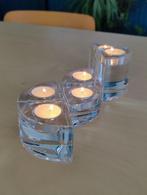 Set van 6 Orrefors kaarsenhouders, design: Helene Krantz, Overige materialen, Overige kleuren, Ophalen of Verzenden, Zo goed als nieuw