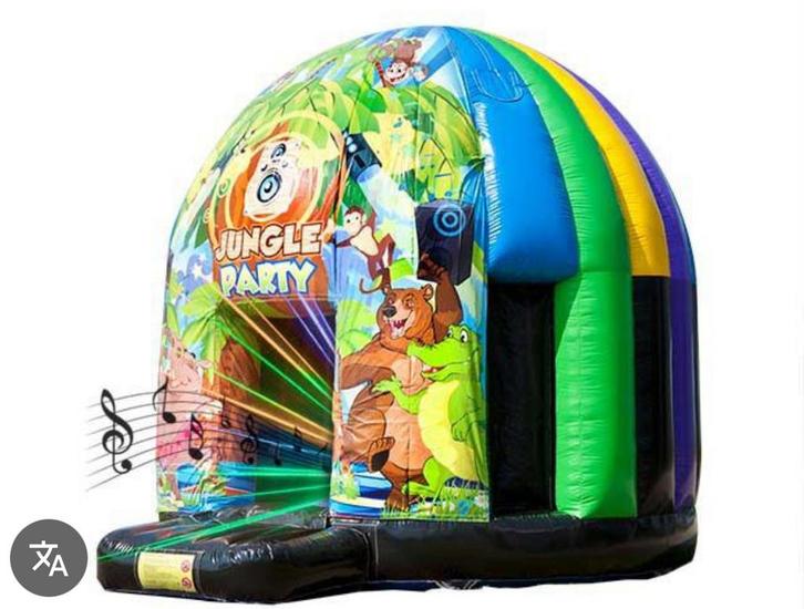 Disco Springkussen huren - Beverwijk Heemskerk Uitgeest, Hobby en Vrije tijd, Feestartikelen | Verhuur, Zo goed als nieuw, Overige