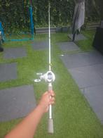 Premium Baitcaster Combo – 180cm, Smooth Casting, Wit Design, Watersport en Boten, Hengelsport | Algemeen, Ophalen of Verzenden