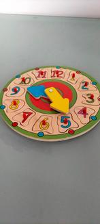 Houten klok puzzel, Ophalen of Verzenden, 10 tot 50 stukjes, Zo goed als nieuw