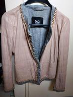 Dolce & Gabana Leren Jasje met Bont - Maat M, Maat 38/40 (M), Ophalen of Verzenden, Jasje, Roze