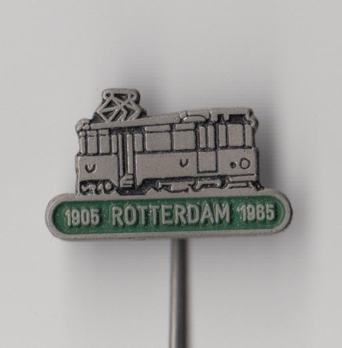 RET Rotterdam Tram groen speldje, Verzamelen, Speldjes, Pins en Buttons, Gebruikt, Speldje of Pin, Overige onderwerpen, Ophalen of Verzenden