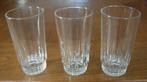 Bierglas strak model, vaasje (3x). Afmeting Ø 7,4x13,7 cm., Glas of Glazen, Ophalen of Verzenden, Effen, Glas