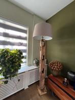 Leuke houten staande lamp 185 cm, Ophalen of Verzenden, Zo goed als nieuw, 150 tot 200 cm