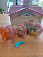 Vintage my little pony stal met 3 pony's 1982, Kinderen en Baby's, Speelgoed | My Little Pony, Ophalen of Verzenden, Gebruikt