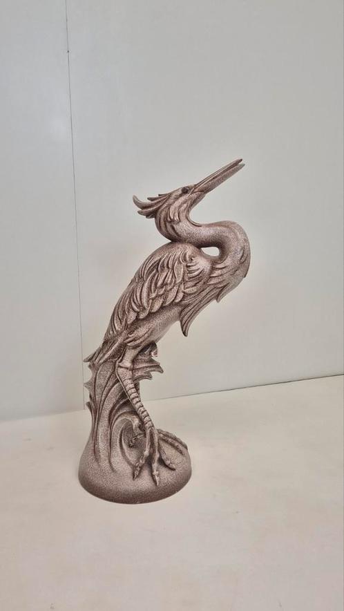 Grote keramieken reiger Werst Germany beeld, Antiek en Kunst, Kunst | Designobjecten, Ophalen