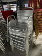 47x Aluminium Stapelstoelen Terrasstoelen, Ophalen, Gebruikt, Aluminium, X