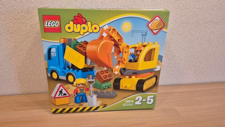 LEGO Duplo 10812 Vrachtwagen en Graafmachine, Kinderen en Baby's, Speelgoed | Duplo en Lego, Zo goed als nieuw, Duplo, Complete set