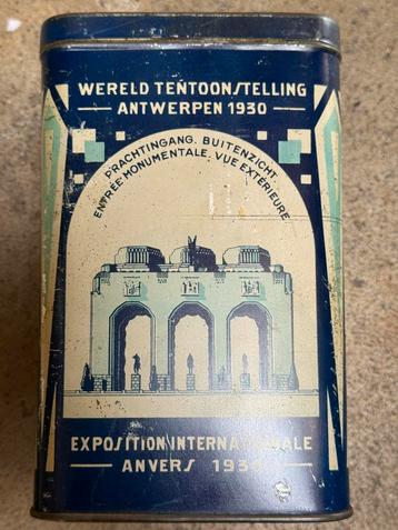 Blik wereldtentoonstelling Antwerpen 1930 beschikbaar voor biedingen