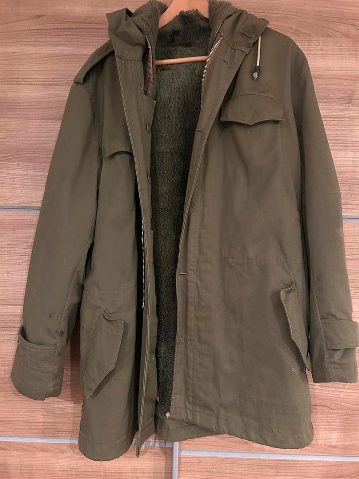 M65 militair jas leger, Kleding | Heren, Jassen | Winter, Gedragen, Maat 52/54 (L), Groen, Ophalen of Verzenden