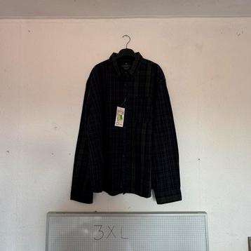 3XL Canda Overhemd Blauw-groen Geruit Lange Mouwen beschikbaar voor biedingen