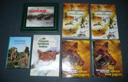 Kikkert & 6 x Poortvliet boeken stropen - jagen – jager - ja, Boeken, Natuur, Zo goed als nieuw, Overige onderwerpen, Ophalen of Verzenden