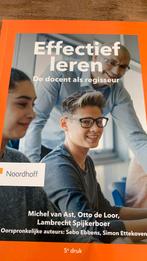 Sebo Ebbens - Effectief leren, Boeken, Sociale wetenschap, Ophalen of Verzenden, Zo goed als nieuw, Sebo Ebbens; Lambrecht Spijkerboer; Michel van Ast; Simon Ett...