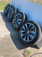 Originele Volkswagen tiguan velgen 18 inch met winterbanden, 18 inch, 245 mm, Banden en Velgen, Winterbanden