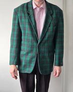 Vintage  Heren colbert Zwart groen Maat 52., Ophalen of Verzenden, Zo goed als nieuw, Maat 52/54 (L), Zwart