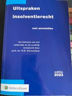 Uitspraken Insolventierecht, Ophalen of Verzenden, Zo goed als nieuw