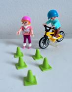 70061 Playmobil Kinderen met fiets en skates, Ophalen of Verzenden, Zo goed als nieuw, Complete set