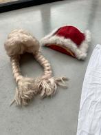 Dansmarietje pruik en hoed, 2 witte leggings, Kinderen en Baby's, Carnavalskleding en Verkleedspullen, Ophalen of Verzenden, Gebruikt