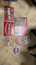 Snap-on metalen bordjes en stickers 6 euro per stuk alles, Ophalen of Verzenden