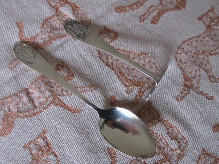 Gero 90GN Assepoester Kinderbestekdelen, Huis en Inrichting, Keuken | Bestek, Gebruikt, Zilver, Ophalen of Verzenden