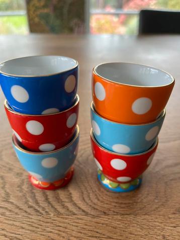 Oilily servies 8 eierdopjes zgan beschikbaar voor biedingen