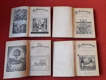 complete set 4 antieke boekjes De Uithangteekens Van Lennep beschikbaar voor biedingen