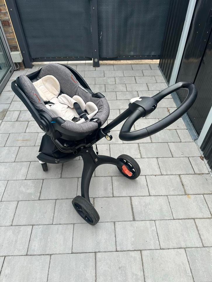 Stokke Xplory V6 Combiwagen, Kinderen en Baby's, Kinderwagens en Combinaties, Gebruikt, Combiwagen, Overige merken, Met autostoeltje