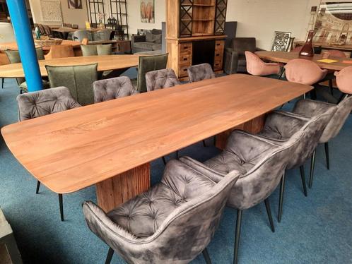 Nu op voorraad mango tafels verjongd diversen maten topprijs, Huis en Inrichting, Tafels | Eettafels, Nieuw, 200 cm of meer, Vijf personen of meer